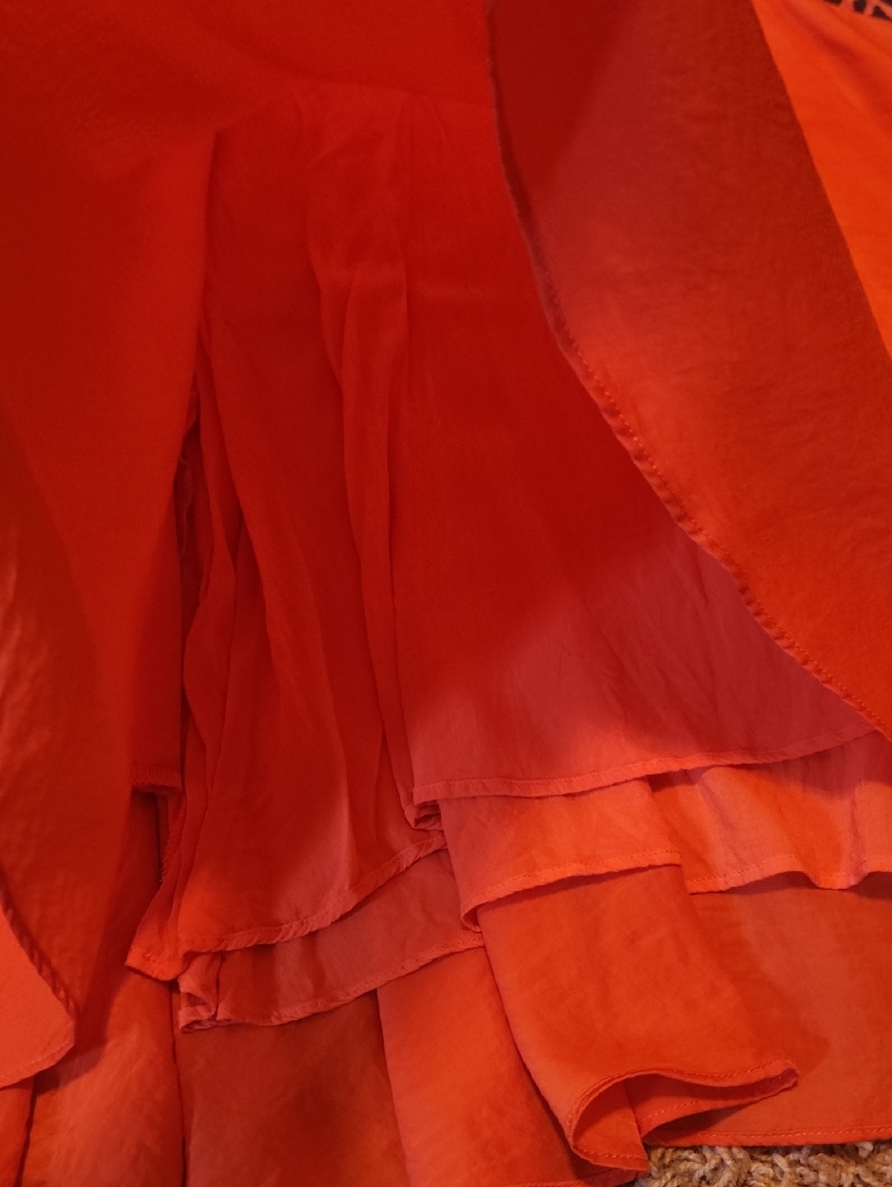 Free People Orange Summer Tank Top Dress Size Medium - Picture 4 of 13